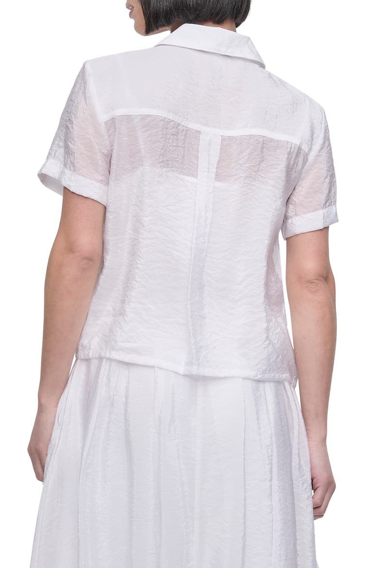 Tech Poplin Button-Up Shirt, Alternate, color, WHITE