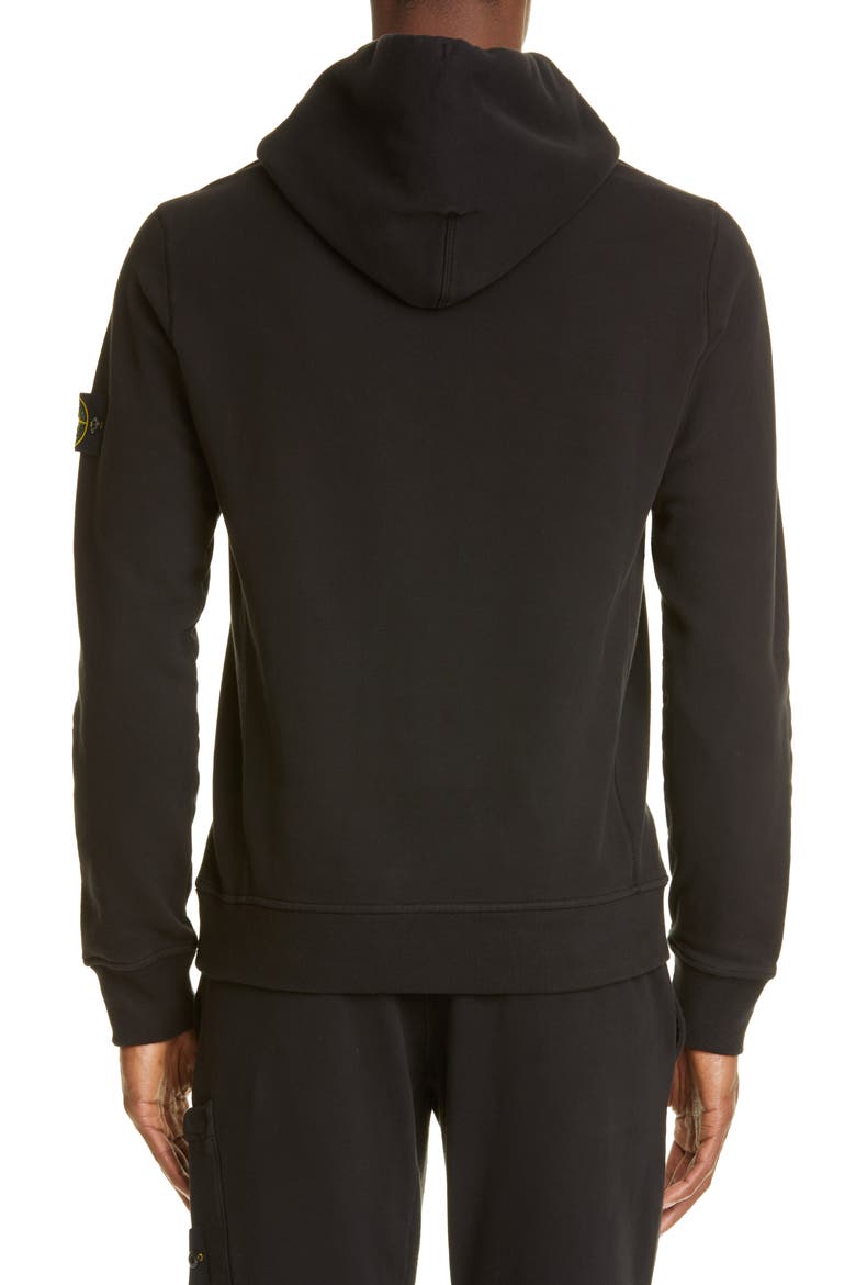 Patch Hooded Sweatshirt, Alternate, color, BLACK