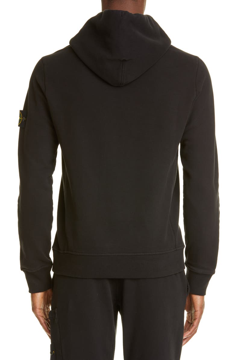 Stone Island Patch Hooded Sweatshirt, Alternate, color, 