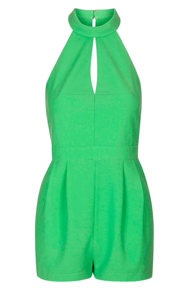 Topshop Strap Back Romper, Alternate, color, 