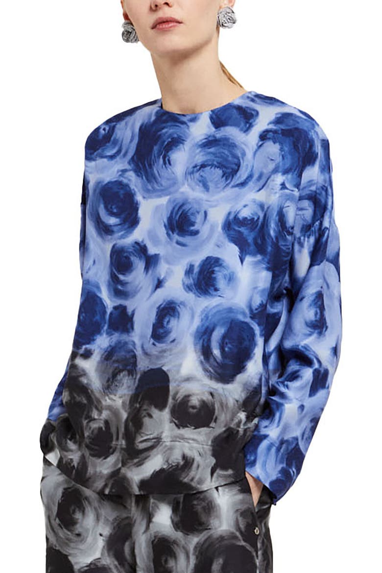 Soft Viscose Blouse, Main, color, Blue