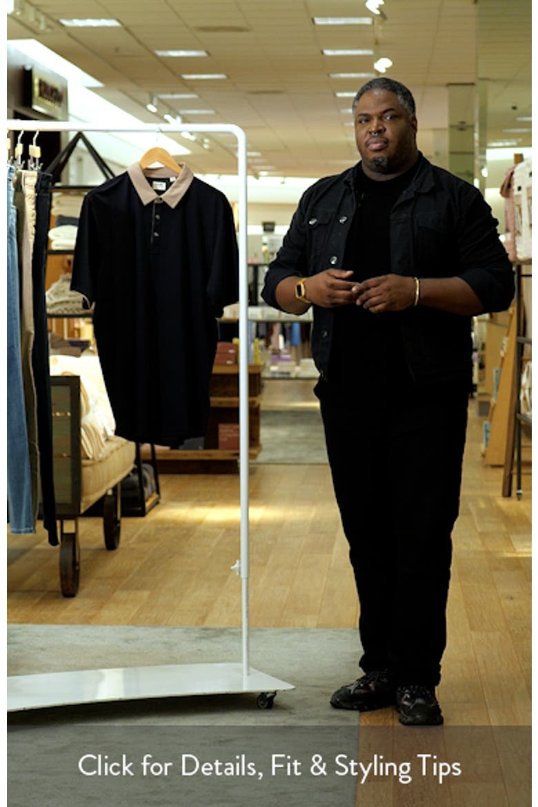 All Day Social Club Contrast Collar Cotton Blend Polo Shirt video