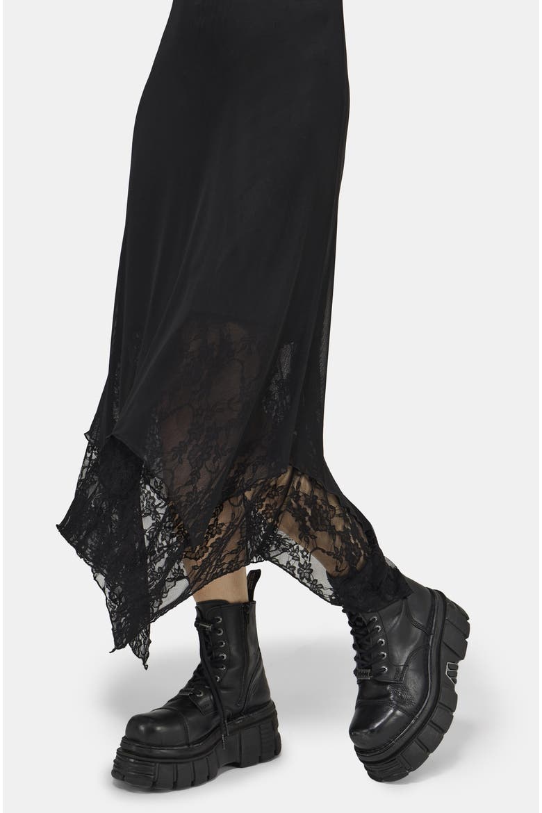 Druella Lace Cami Midaxi Dress, Alternate, color, Black