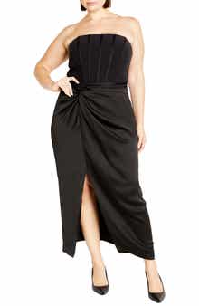 City Chic Leyla Strapless Sheath Dress