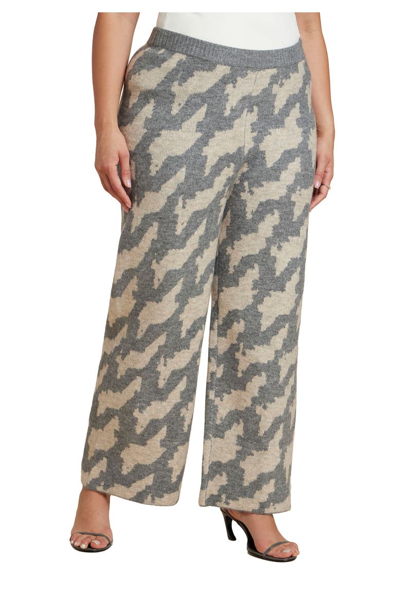 Intarsia Sweater Pant, Main, color, GEO WAVE