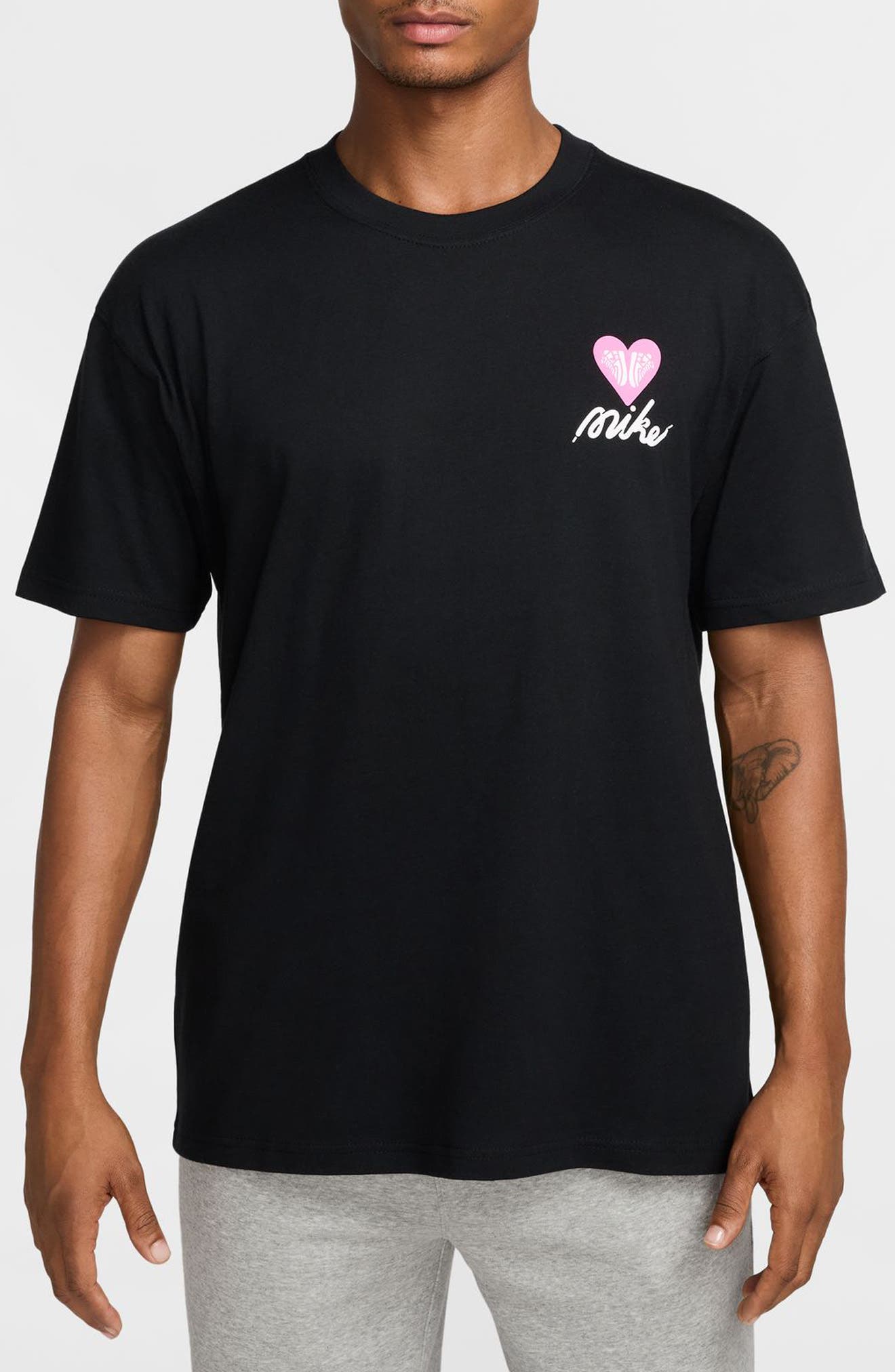 nike tee mock love