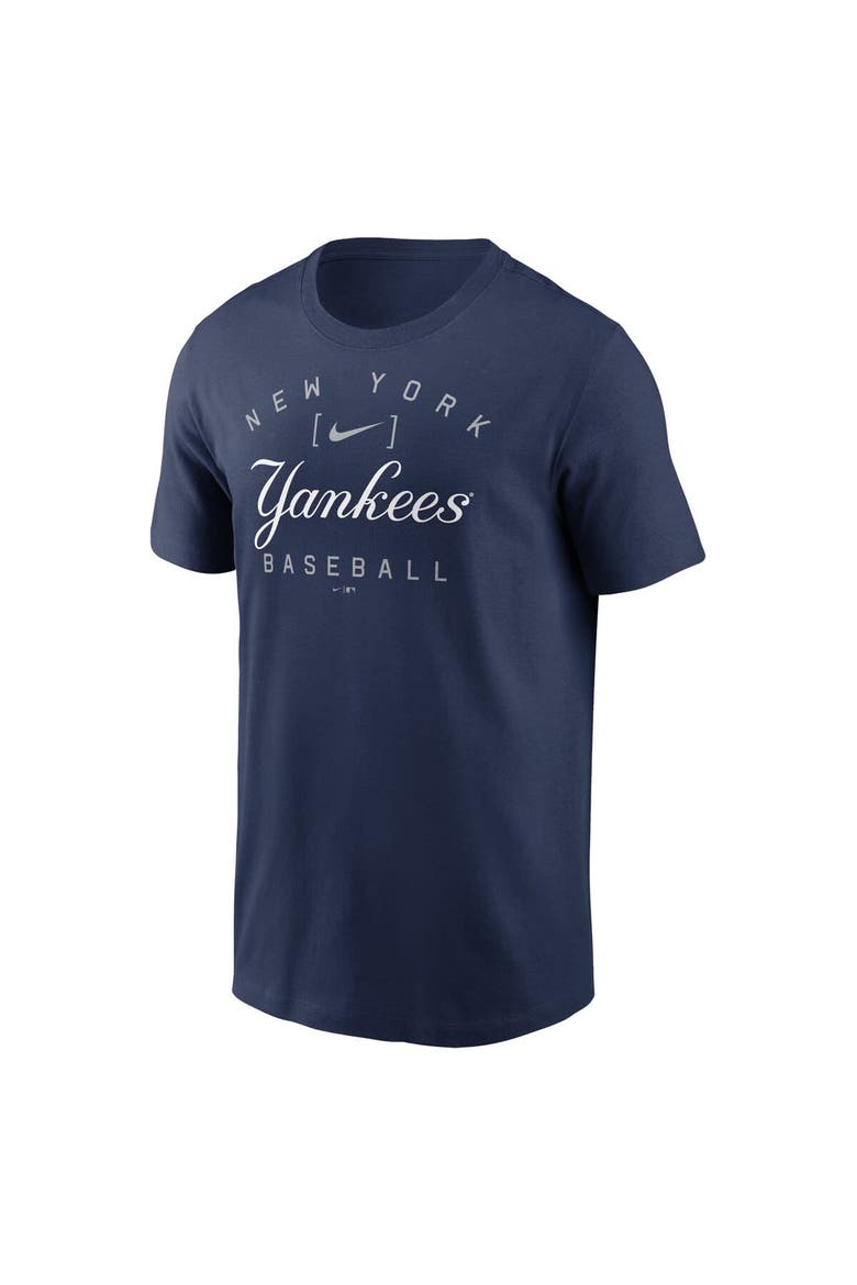 Men's Nike Navy New York Yankees Home Team Athletic Arch T-Shirt, Alternate, color, Navy