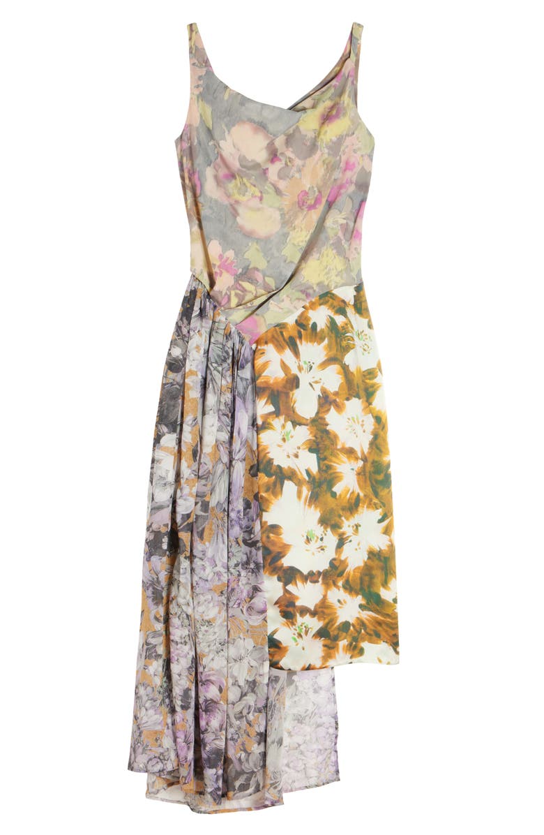 Dries Van Noten Darina Mix Floral Dress, Alternate, color, 