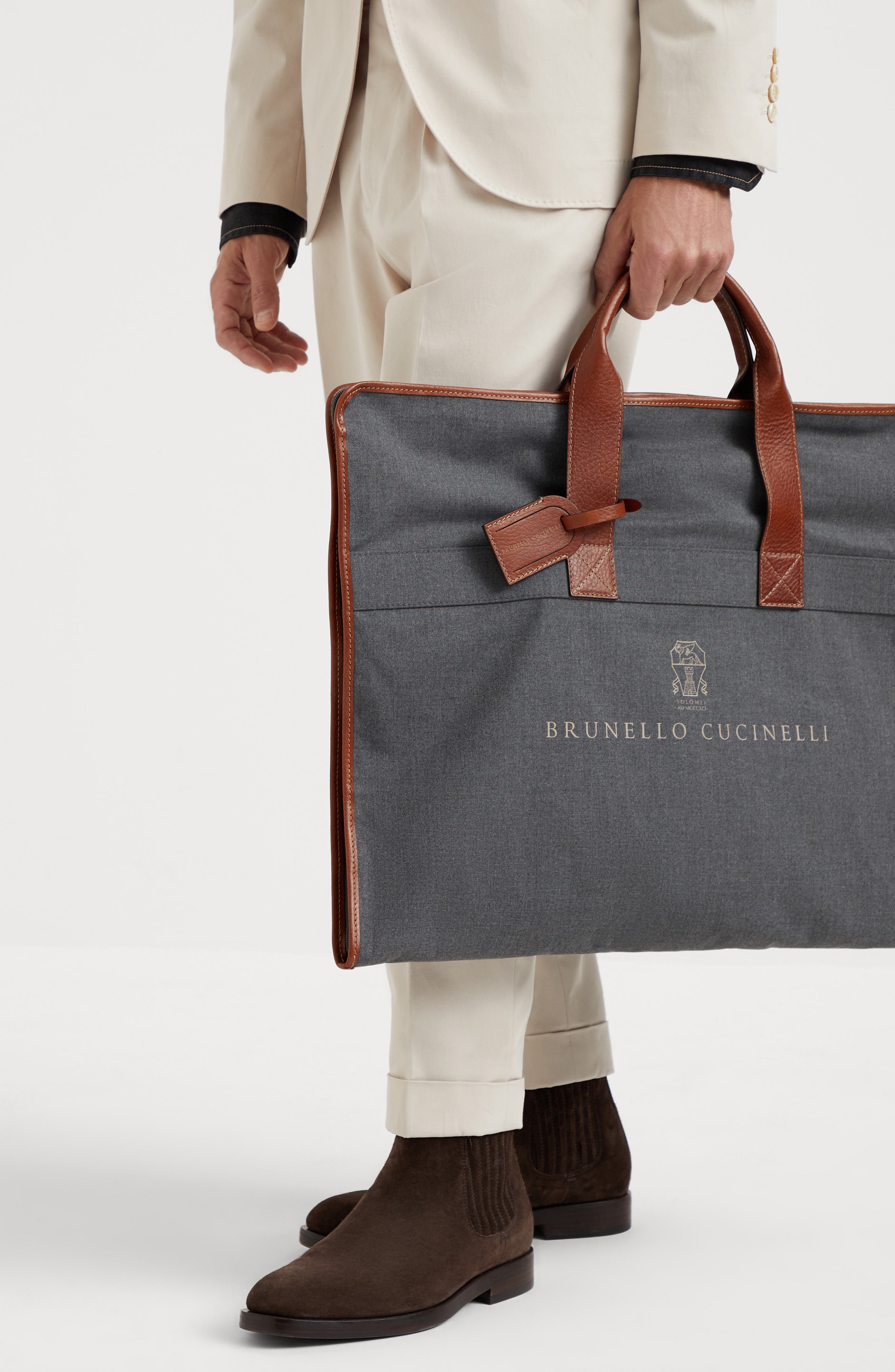 Brunello Cucinelli Garment bag, Alternate, color, Dark Grey