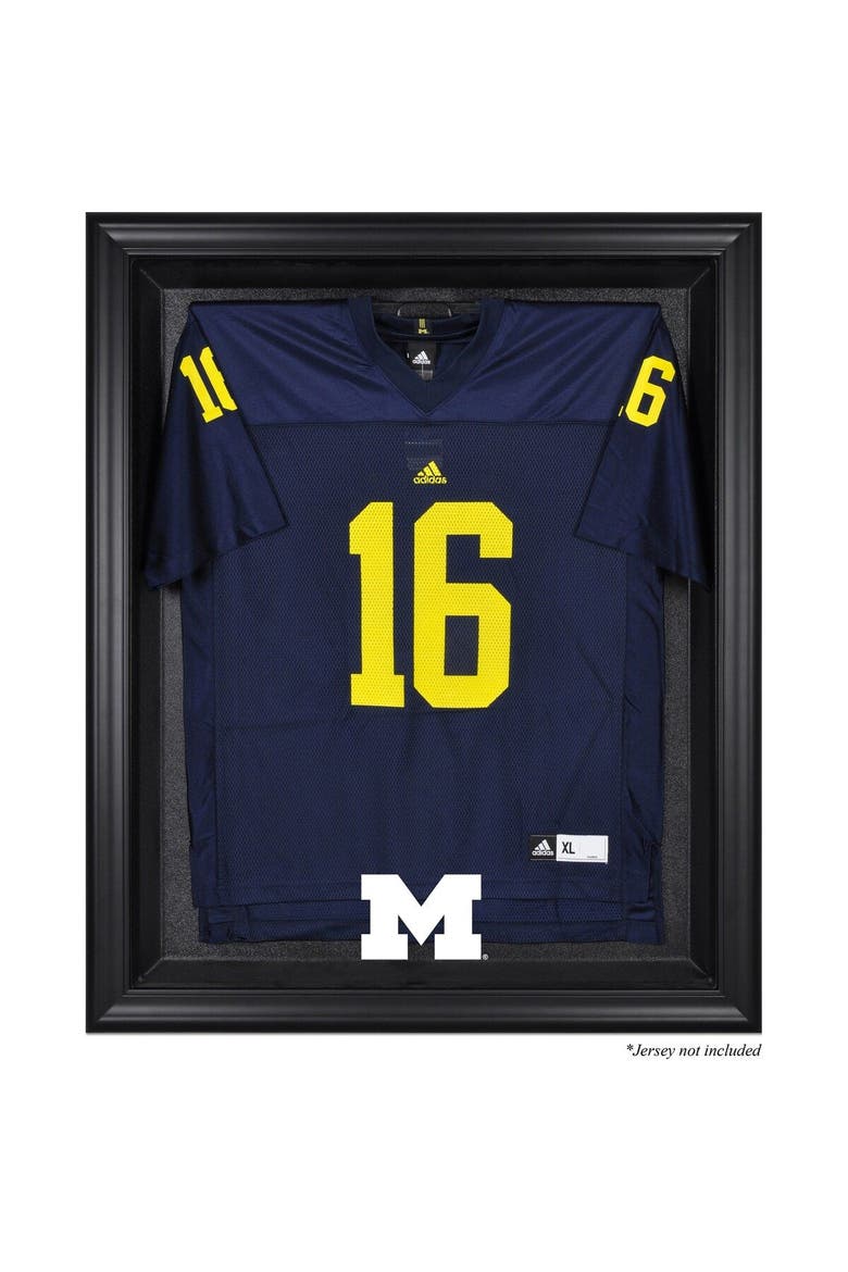 Michigan Wolverines Black Framed Logo Jersey Display Case, Main, color, Black