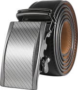 Mio Marino Signature Leather Ratchet Belt