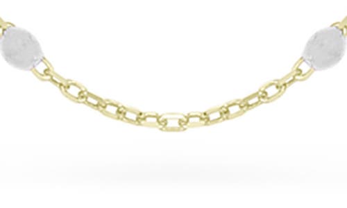 Ember Fine Jewelry 14k Gold Beaded Enamel Station Necklace In Gold