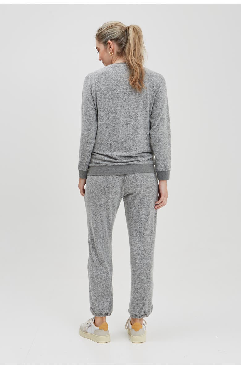 Nom Maternity Heart On My Sleeve Nursing Sweatshirt, Alternate, color, Grey