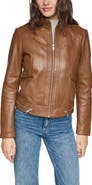 Andrew Marc Rowan Leather Racer Jacket