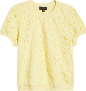 Tahari ASL Lace Front Sweater