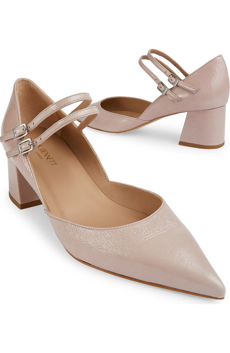 LK Bennett Savannah Mary Jane Pointed Toe Pump, Alternate, color, Pink
