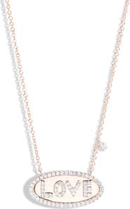 Meira T Love Diamond Pendant Necklace