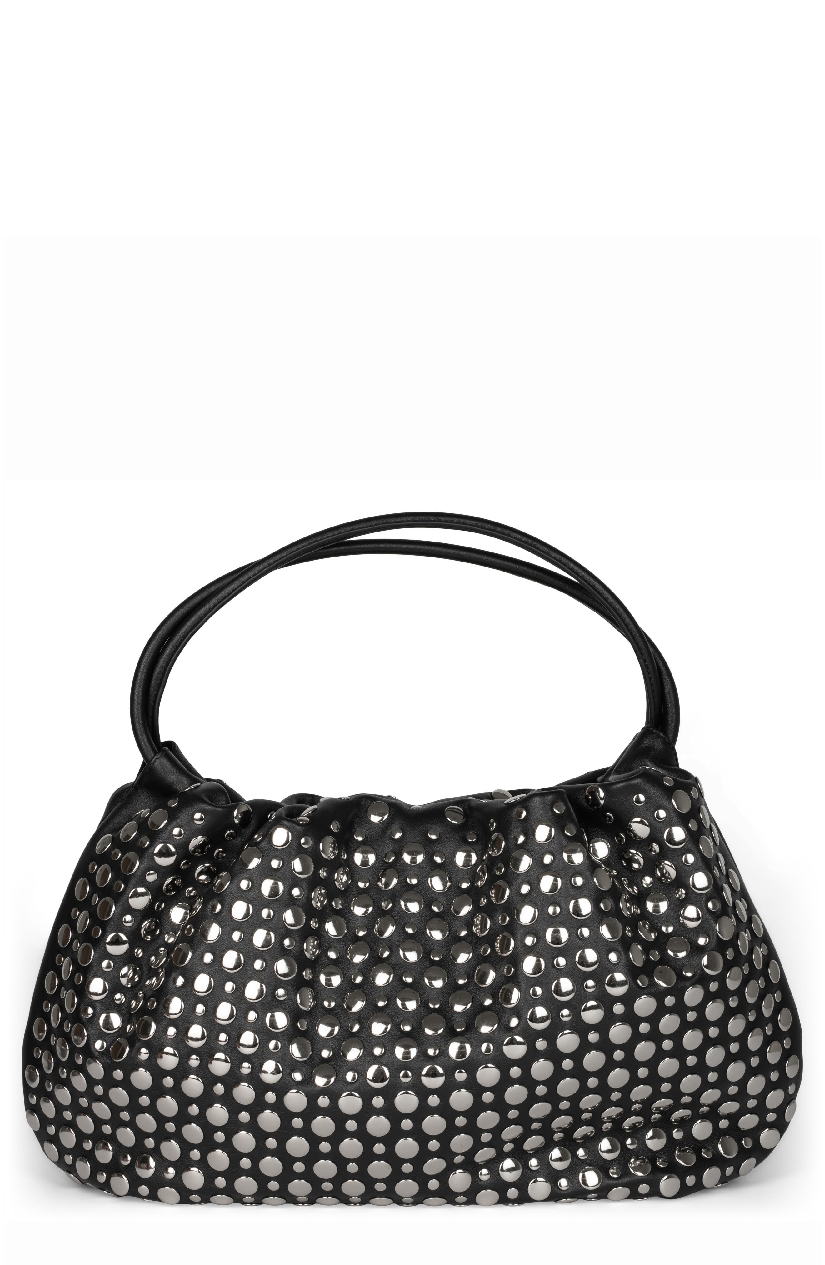 Jeffrey Campbell Brat Leather Shoulder Bag, Main, color, 