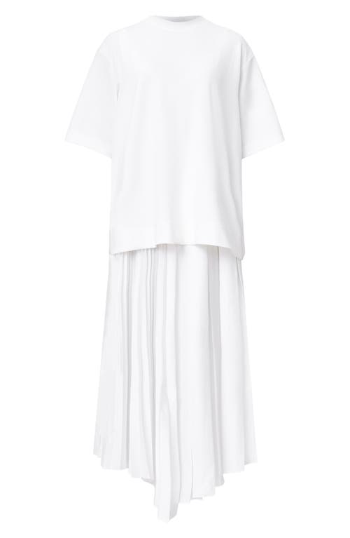 Allsaints Jax Short Sleeve Top & Pleated Sleeveless Dress In White