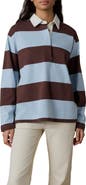 Faherty Stripe Organic & Recycled Cotton Jersey Rugby Shirt