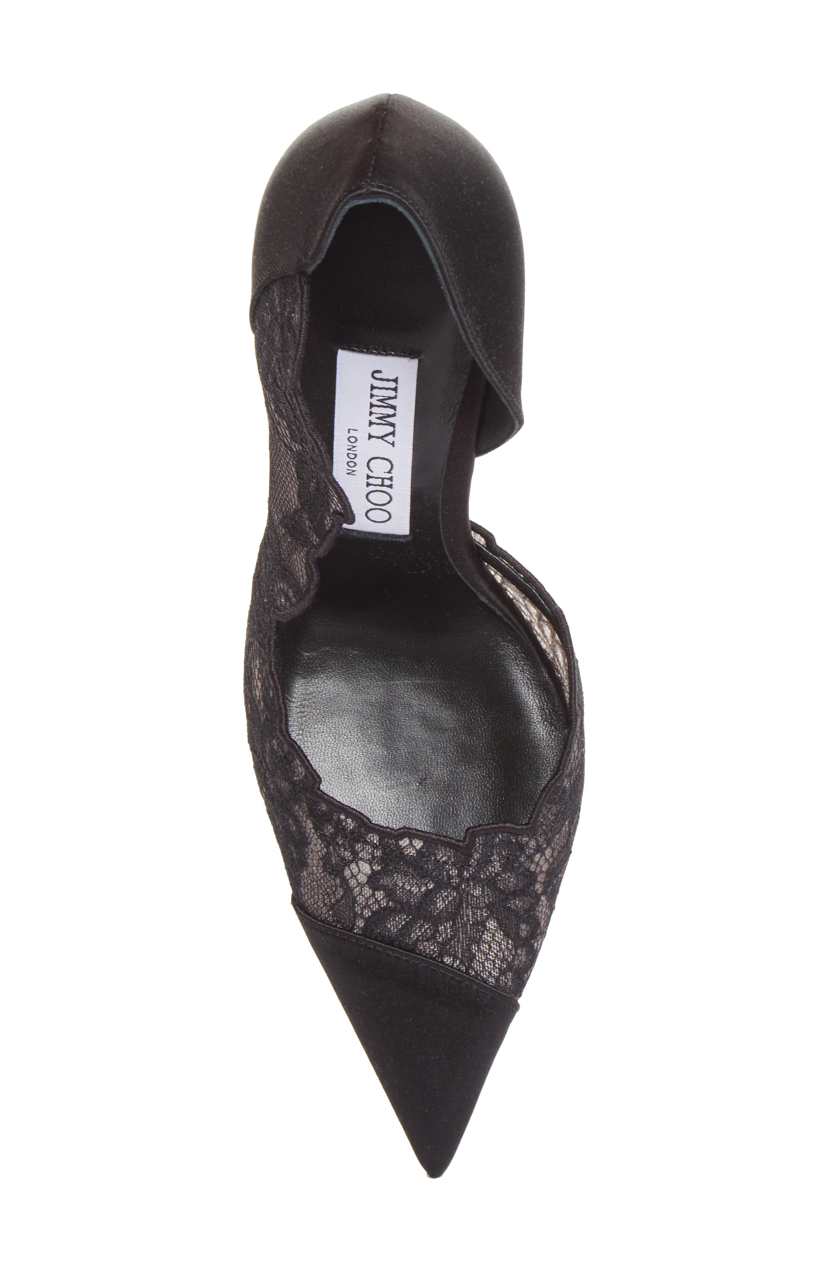 Brigette Half d'Orsay Pump, Alternate, color, BLACK/ BLACK