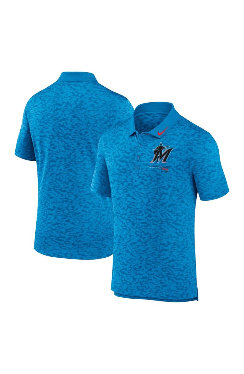 Nike Men's Nike  Blue Miami Marlins Next Level Performance Polo, Main, color, Blue