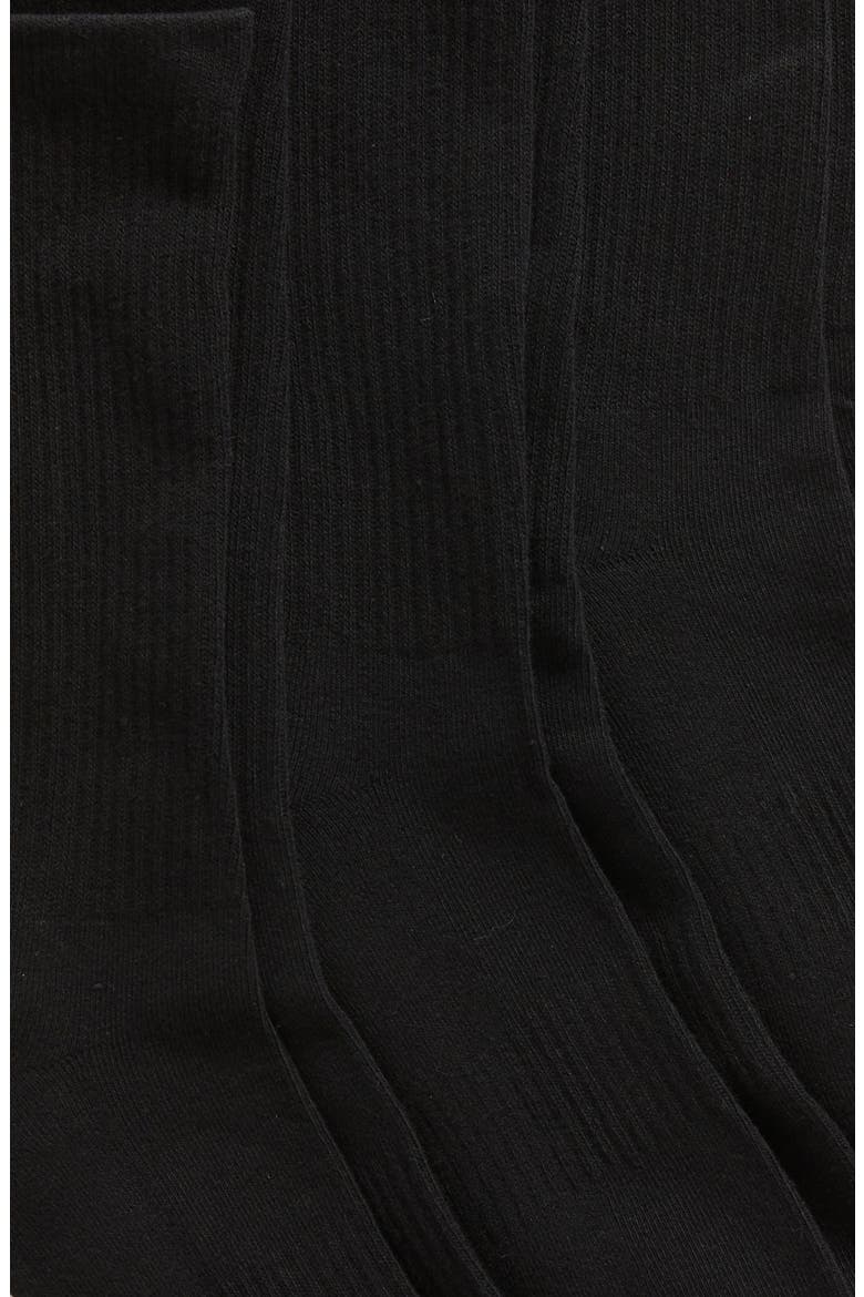 3-Pack Everyday Crew Socks, Alternate, color, BLACK