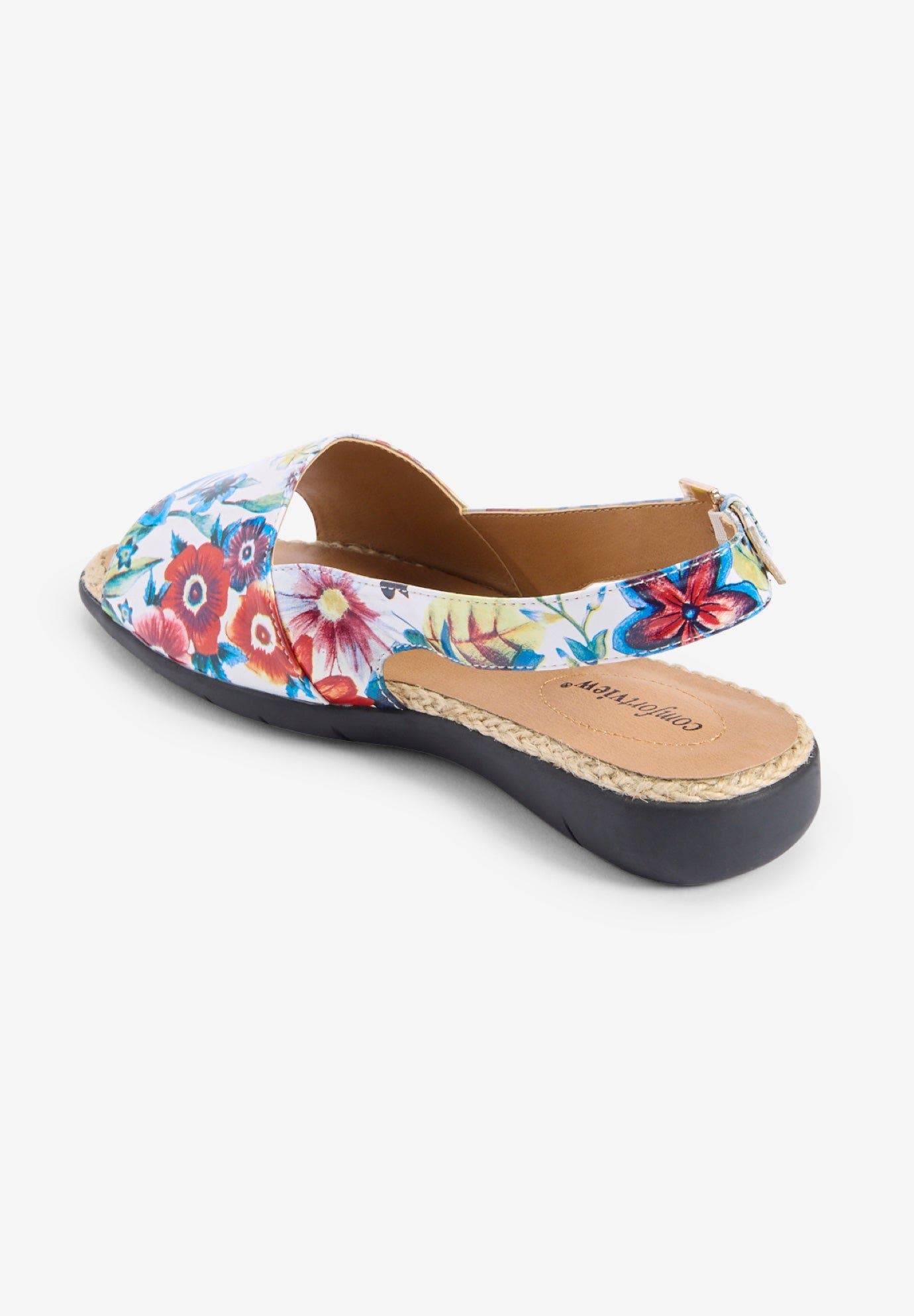 The Adele Sling Sandal, Alternate, color, GARDEN MULTI