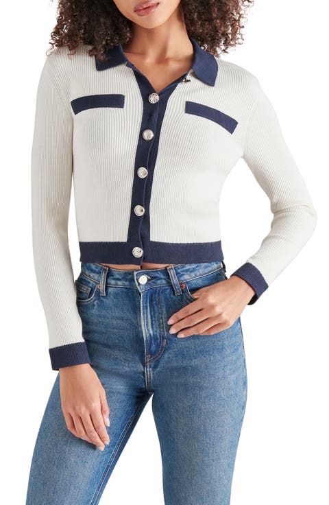 Ayda Collar Rib Cardigan