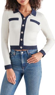 Steve Madden Ayda Collar Rib Cardigan