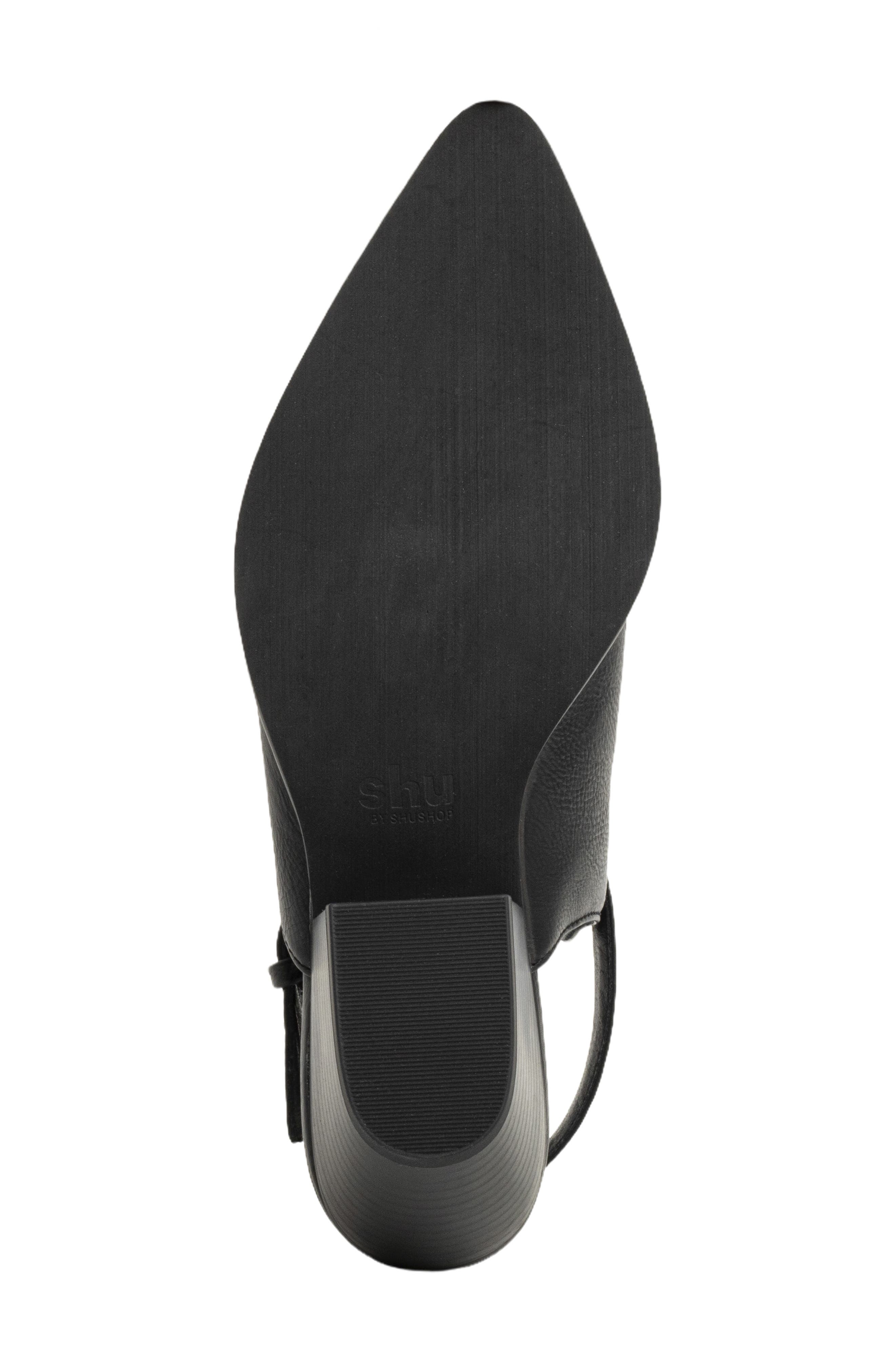 SHUSHOP Nelly Pointed Toe Bootie, Alternate, color, Black