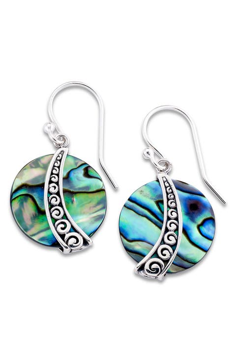 Abalone Drop Earrings
