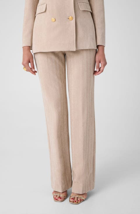 Lille Mid Rise Straight Leg Pants