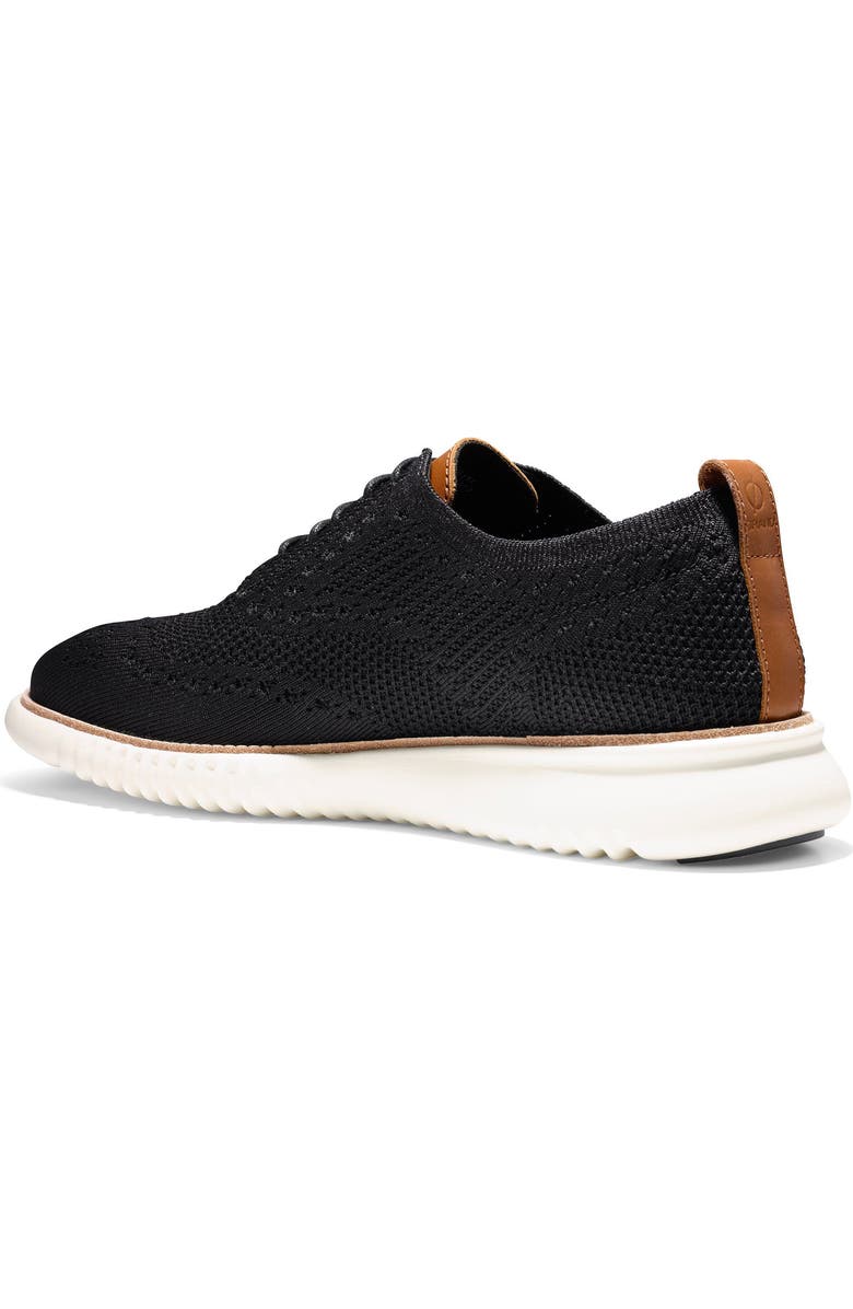 Cole Haan 2.ZeroGrand Stitchlite Water Resistant Wingtip, Alternate, color, Black/Ivor
