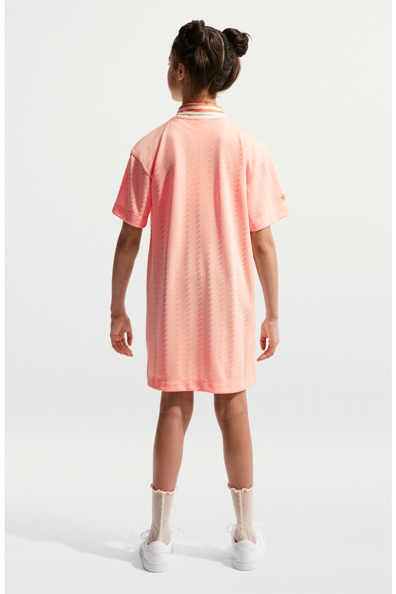 Kids' Oversize Jersey T-Shirt Dress, Alternate, color, ARCTIC ORANGE/ SOFT PEARL