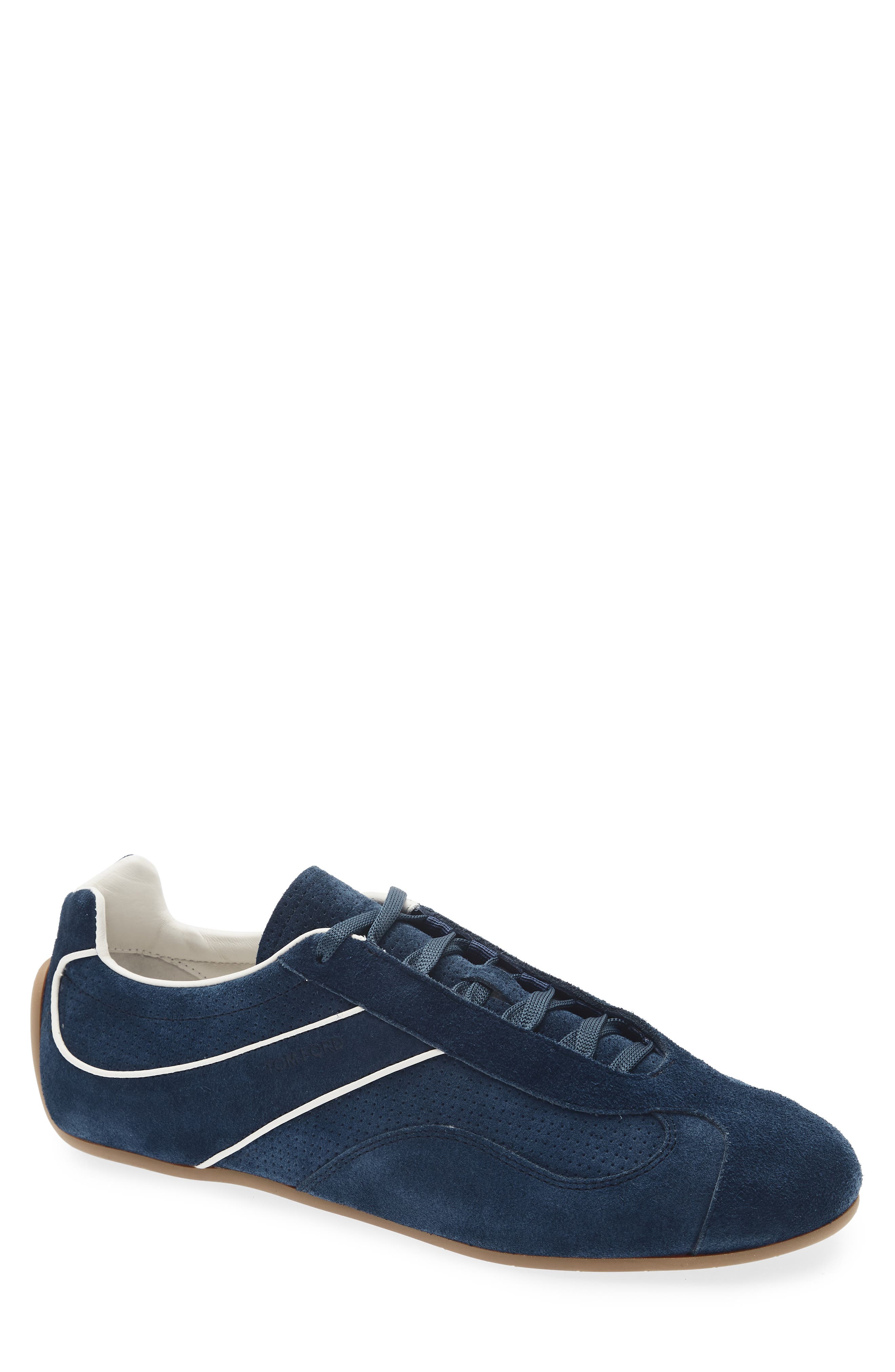 Lewis Suede Sneaker, Main, color, URD BLUETTE/ AMBER