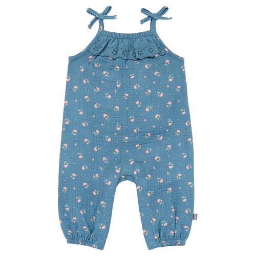 Shop Modern Moments™ By Gerber Sleeveless Ruffle Romper In Dk Teal Aster Flower