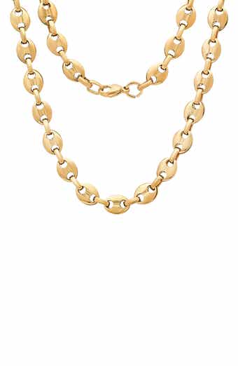 HMY JEWELRY Men's Puff Mariner Chain Necklace
