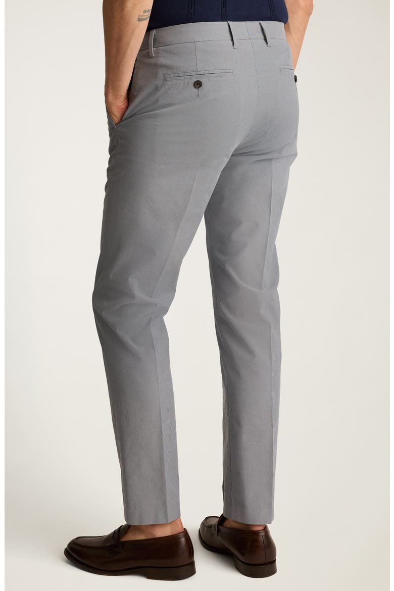 Weekday Warrior Slim Fit Flat Front Pants, Alternate, color, TUESDAY GREY BLUE FINE STRIPE