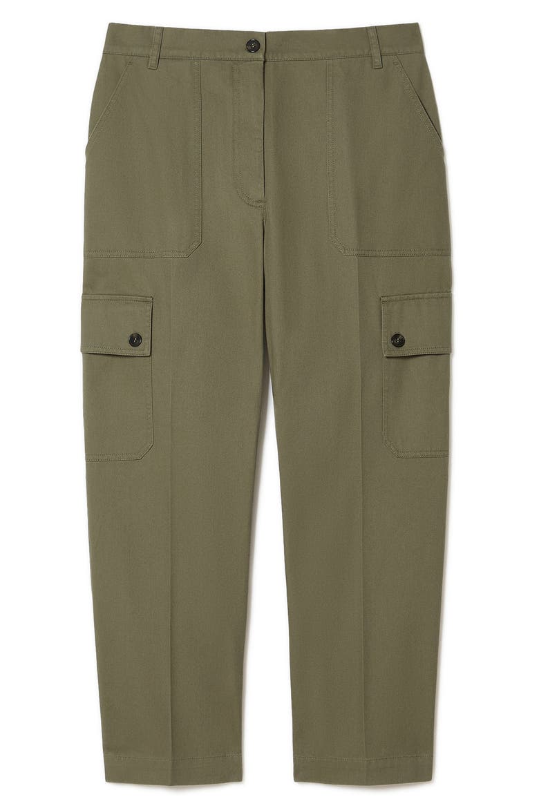 Visiera Cotton Cargo Pants, Alternate, color, OLIVE GREEN
