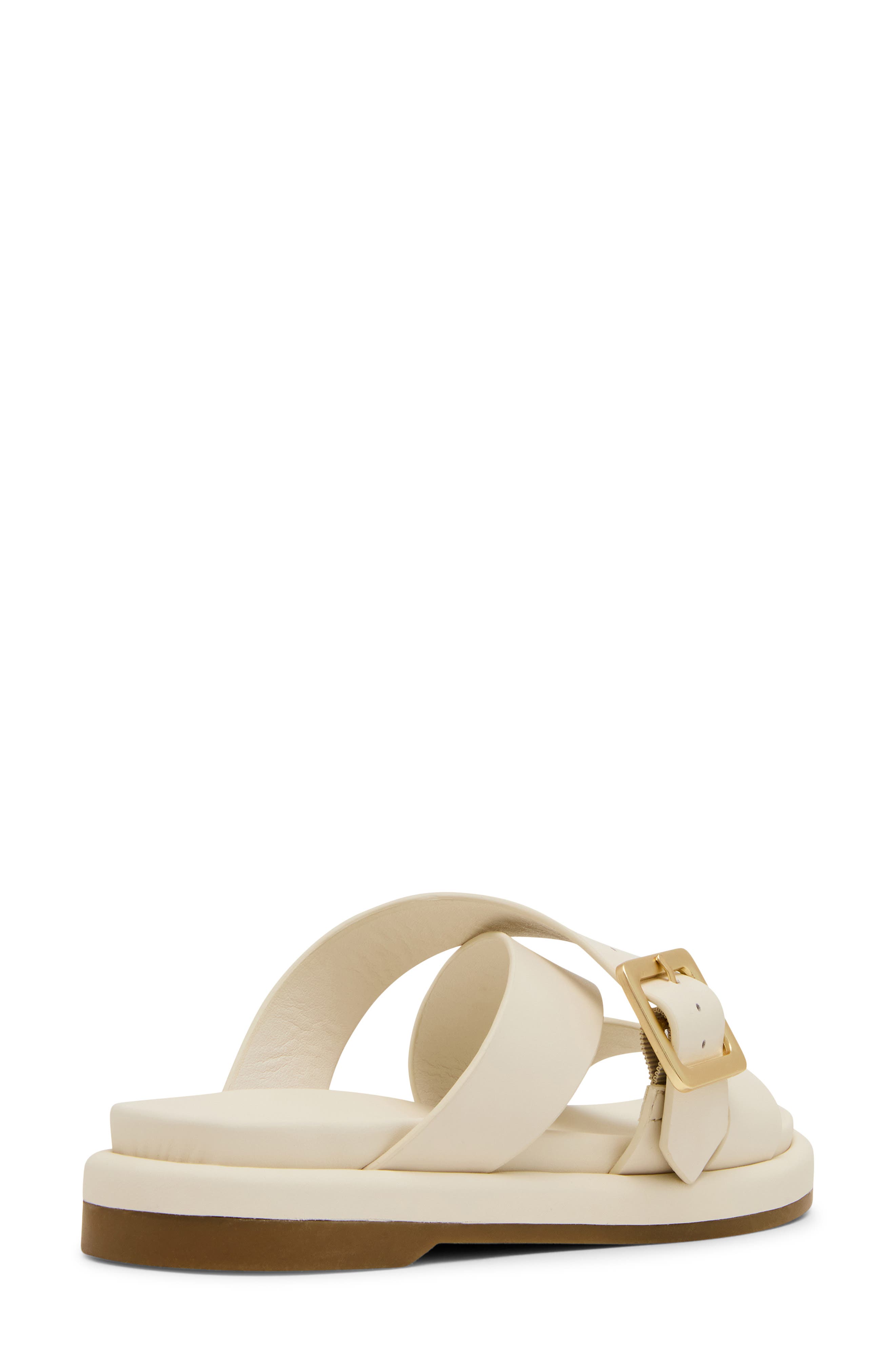 Logan Waterproof Slide Sandal, Alternate, color, WHITE LEATHER