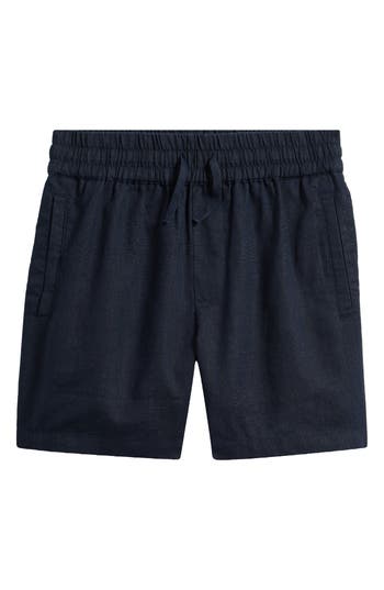 Reiss Kids' Linen Shorts In Black