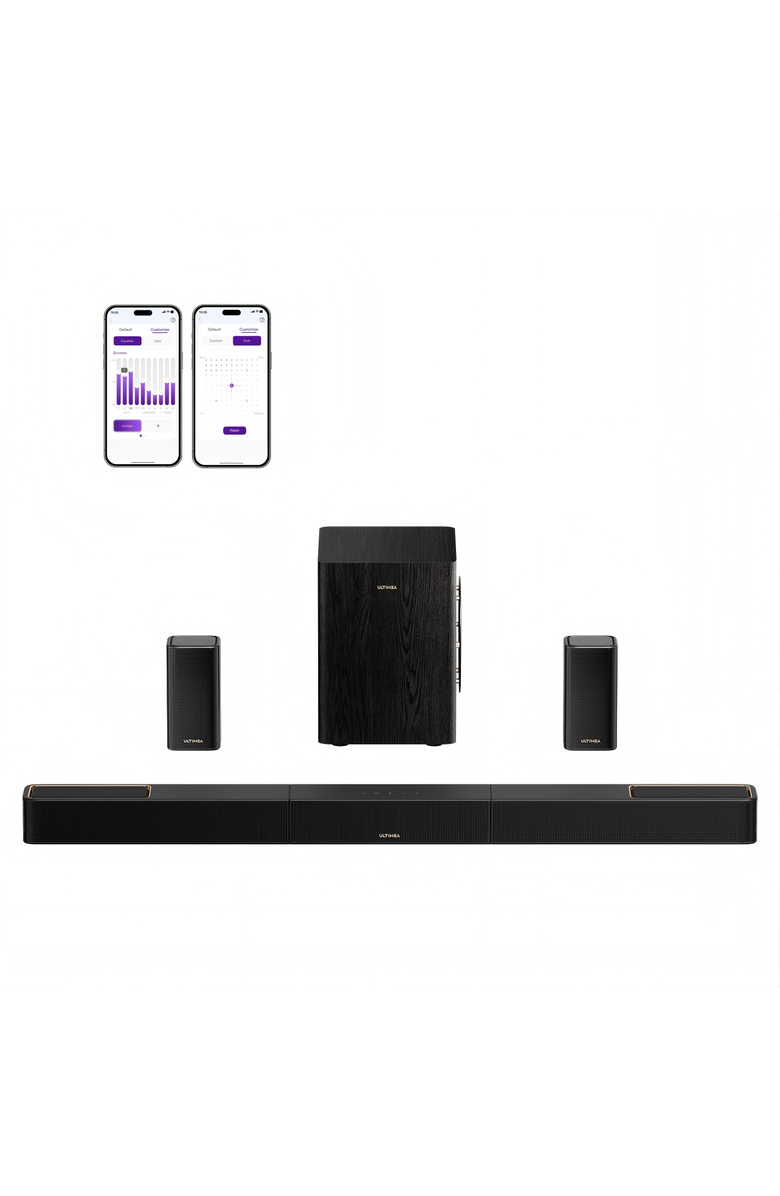 Ultimea Skywave Series 5.1.2ch Wireless Surround Sound System, Main, color, Black