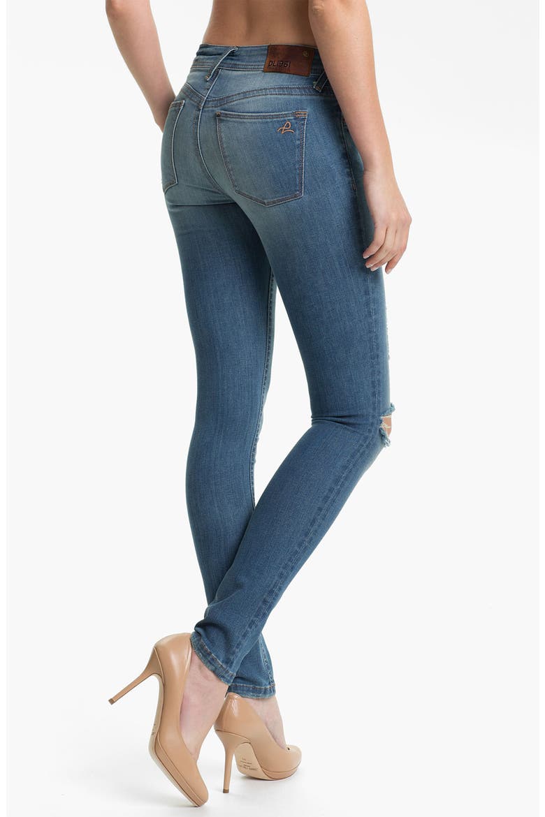 'Amanda' X-Fit Stretch Destroyed Denim Skinny Jeans, Alternate, color, MAYHEM