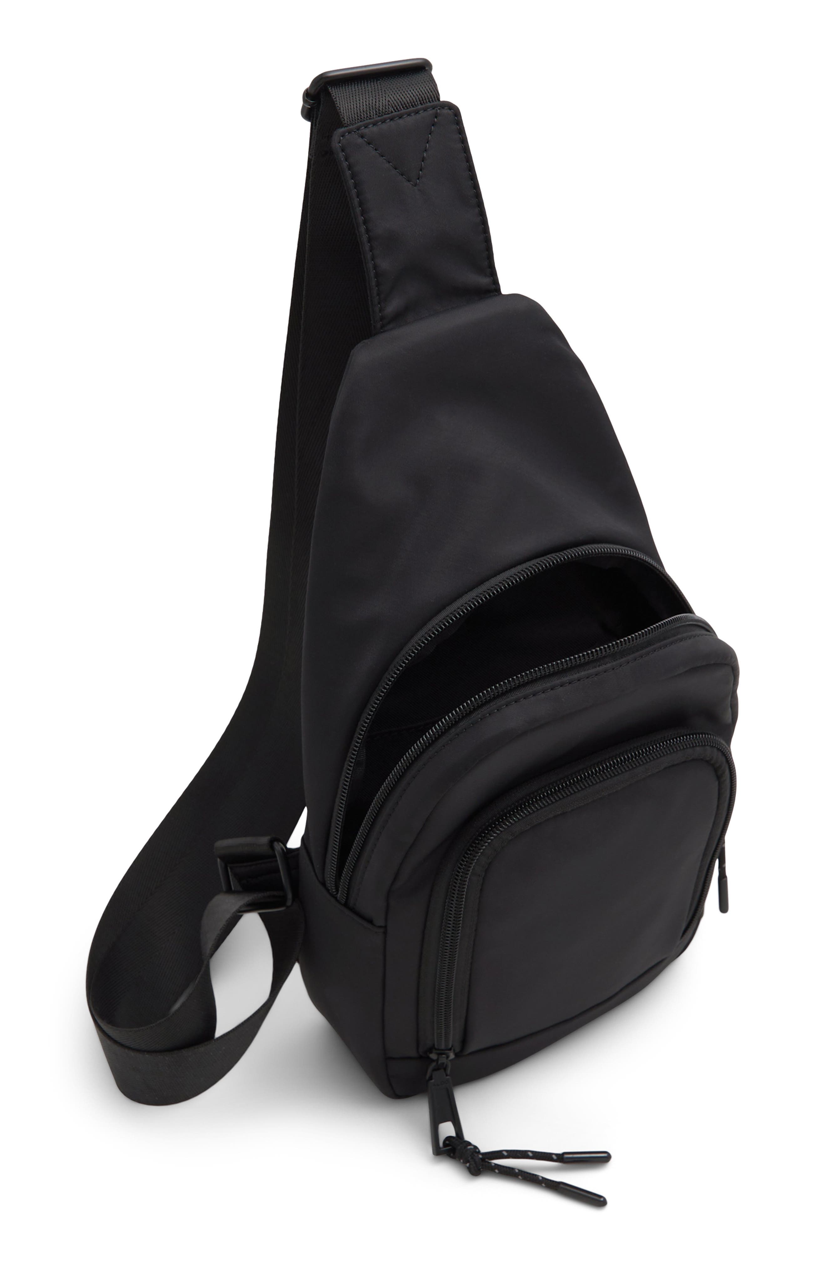 ALDO Laredox Sling Bag, Alternate, color, Black/ Black