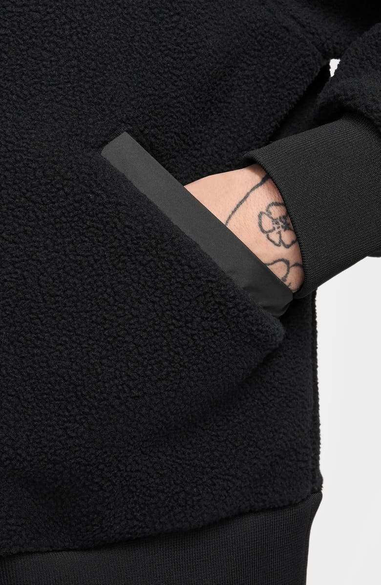 Nike Club Fleece Coach's Jacket, Alternate, color, Black/ White