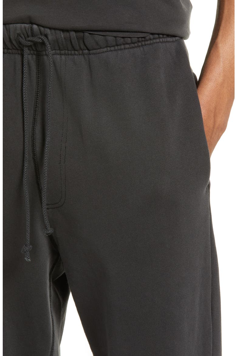 Core Organic Cotton Brushed Terry Sweatpants, Alternate, color, VINTAGE BLACK