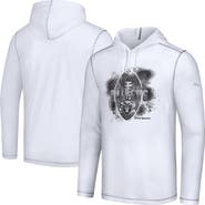 Tommy Bahama Men's Tommy Bahama White Las Vegas Raiders Graffiti Touchdown Pullover Hoodie