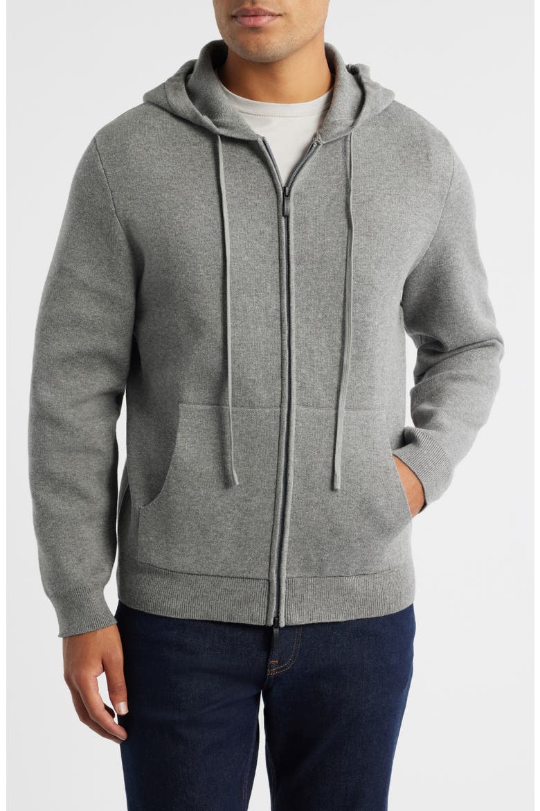 Ronan Zip Hoodie, Alternate, color, GREY