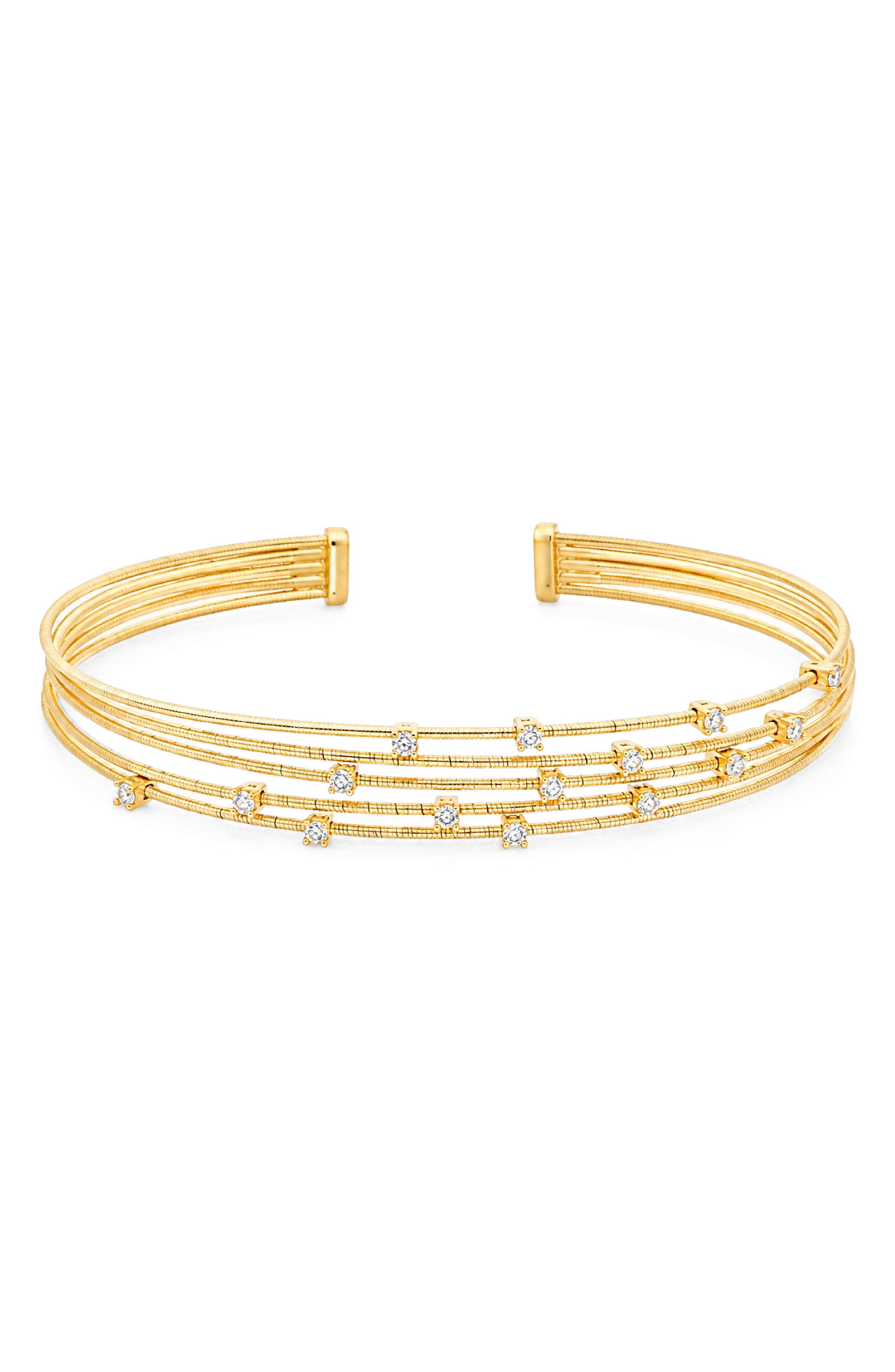 Meshmerise Cubic Zirconia Bangle Bracelet